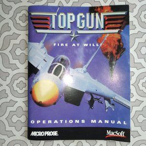 Vintage Top Gun Fire At Will Macintosh Mac manual